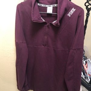 PINK Half Zip Sweatshirt
